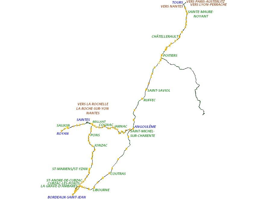SAINTES BORDEAUX Carte Avancement 20251211